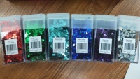 Vente directe d'usine, poudre de paillettes colorée en emballage de 1,5 oz pour la peinture, le slime, la boue de cristal, le maquillage de mariage, les ongles