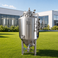 Fermenteur à bière Tonsen 5000L en acier inoxydable SUS304 60-70 °   Veste à plis coniques pour brasserie commerciale