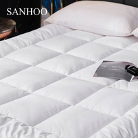 SANHOO Protège-matelas portable en microfibre avec garnissage alternatif au duvet, surmatelas confortable pour usage domestique, vente en gros, pas cher