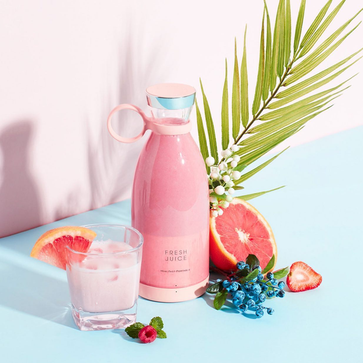 Портативная мини-соковыжималка, 350 мл, USB перезаряжаемая электрическая соковыжималка, блендер для путешествий