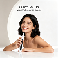 CURVY MOON Nettoyeur dentaire ultrasonique avec écran couleur, blanchiment électrique des dents, soin buccal, éliminateur de tartre et de plaque dentaire