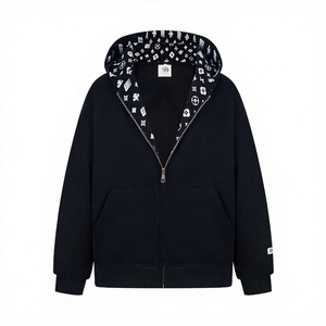 Giacca con Cappuccio Trendy a Vestibilità Ampia per Primavera Autunno, Stile Casual Versatile, <span class=keywords><strong>Felpa</strong></span> Minimalista Foderata in Pile per Calore e Moda - Product Image 4