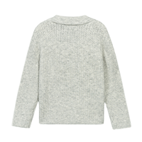AiNear Vente en gros Logo personnalisé Design Oem & Odm Pull-over en maille à manches longues Col polo surdimensionné en laine d'alpaga pour hommes