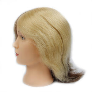 Vraies coiffures humaines Mannequin poupée factice pratique coupe mourir coiffeur formation tête mannequins - Product Image 5