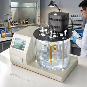 เครื่องทดสอบความหนืดของน้ำมันแบบอัตโนมัติเต็มรูปแบบ ASTM D445 D446 เครื่องวิเคราะห์ความหนืดของน้ำมันหล่อลื่น เชื้อเพลิง แอสฟัลต์ - Product Image 1