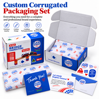 Boîtes d'expédition de cajas en carton publicitaire de marque personnalisée unique FSC blanc bleu pour l'emballage de jouets pour encourager l'apprentissage