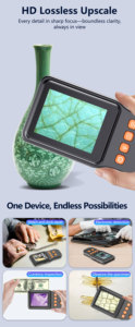 Máquina de Visión Digital con Pantalla Cuadrada, Ampliación de 4 Niveles con Fuente de Luz Múltiple y Soporte para Tarjeta de Memoria - Product Image 5