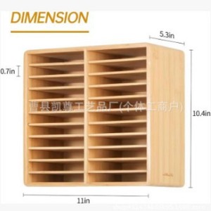 New cross-border wooden marker <b>storage</b> rack, desktop <b>drawing</b> stick display rack, wooden watercolor pen and paintbrush <b>storage</b> - Product Image 1