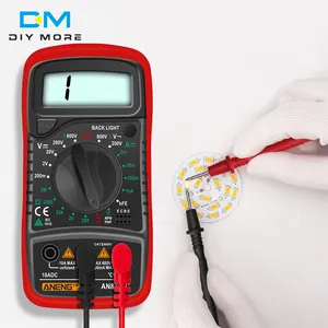 Gaqqee AN8205C Digital Multimeter AC/DC Ammeter Volt Ohm Tester Meter Multimetro dengan Thermocouple LCD Backlight Meteran Portabel