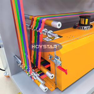 เครื่องพิมพ์ริบบิ้นแบบม้วนต่อม้วน ยี่ห้อ Hoystar รุ่น ED สำหรับพิมพ์สกรีน 1 สี บนริบบิ้นผ้าซาติน พร้อมฟังก์ชั่นพิมพ์ลายนูนสีทองแบบ 3 มิติ - Product Image 5