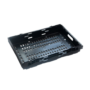 Bán buôn làm tổ lưu trữ rau mua sắm màu xanh trái cây màu đỏ Giỏ nhựa Crate với xử lý - Product Image 6