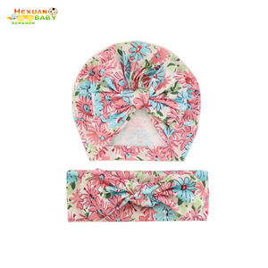 Diademas elásticas con estampado de Cruz para niños, turbante con lazo, sombrero para recién nacidos, diadema, 2 uds., juegos de accesorios para el cabello para bebé - Product Image 4
