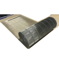 Bande transporteuse en maille d'acier inoxydable 304 316, en forme de Z, pour machine à enrober le chocolat, en fil plat métallique