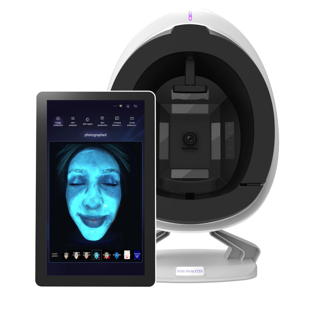 Portable 3D Facial Skin Analyzer Home Use Moisture Detection Machine with Acne Analysis for Beauty Salon