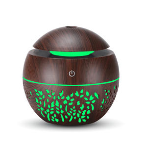 Diffuseur d'arômes à grain de bois, mini humidificateur alimenté par USB avec veilleuse pour la maison, capacité inférieure à 0,5 L - Product Image 4
