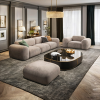 Fabricant OEM/ODM de canapés sectionnels modulaires-sièges de sol en L personnalisables et ensembles de canapés 3 places de style nordique moderne