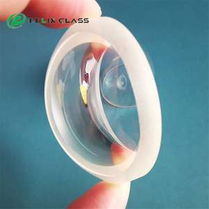 Verre de protection FELIX en quartz/borosilicate, forme hémisphérique, lentille en verre en forme de dôme - Product Image 2