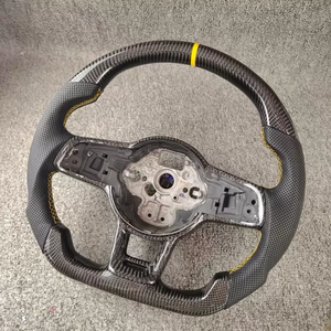 Volante Completo in Fibra di Carbonio Personalizzato per <span class=keywords><strong>Volkswagen</strong></span> VW <span class=keywords><strong>Golf</strong></span> MK7 Mark 7 R TDI <span class=keywords><strong>TSI</strong></span> - Product Image 3