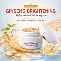 Base de maquillage hydratante 3 en 1 au ginseng, protection solaire pour le visage et préparation au maquillage pour une protection solaire quotidienne