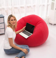Canapé-lit gonflable portable en forme de ballon de football, style moderne, écologique, en PVC floqué, pliable, pour l'extérieur