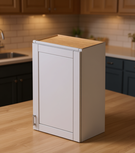 Mobile da Cucina Bianco Stile Shaker Sunique Sydney 21x36x12 Pollici, 1 Anta 2 Ripiani, Moderno in MDF - Product Image 2