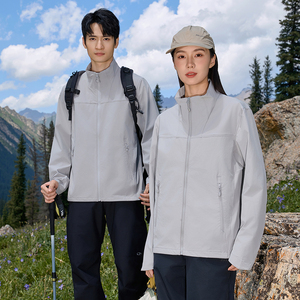 <span class=keywords><strong>Veste</strong></span> coupe-vent légère et confortable pour <span class=keywords><strong>homme</strong></span>, col montant, respirante et imperméable, pour l'automne - Product Image 3