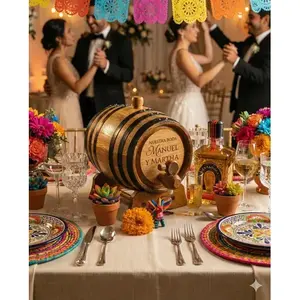 Barril de Madera de 3 Litros The Barrel House con Borde y Base Negros para Almacenamiento de Cerveza y Licores - Product Image 6