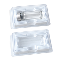 Boîte rectangulaire jetable en plastique PS avec une épaisseur de 0,5 mm et un gaufrage, acceptant les commandes personnalisées