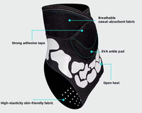 Protège-cheville de sport anti-entorse avec soutien et bandage de protection