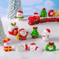 Figurines de poupée ours de noël miniatures décor à la maison accessoires de gâteau ornement intérieur de voiture