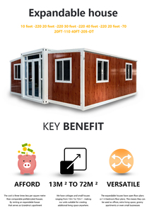 Sang trọng có thể gập lại container nhà cắm trại chất lượng cao giá rẻ giá casas đúc sẵn Tiny nhà di động prefab nhà - Product Image 5
