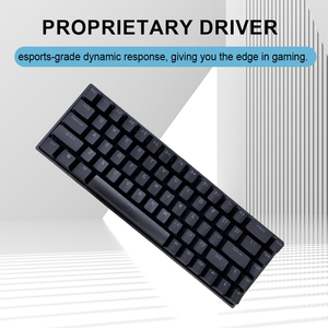 Tùy Chỉnh Lập Trình Từ Xách Tay Màu Đen Loại C Có Dây 68-Key 65 Phần trăm Chơi Game Cơ Khí Bàn Phím Với RGB Backlit - Product Image 4