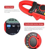 Meteran jepit Digital profesional, UNI-T UT216B 6000 hitungan, Multimeter, pengukur arus AC, tegangan 1000V, tegangan AC 750V