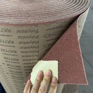 1.38*100m rotolo di carta per levigatura rossa media durezza ossido di alluminio, rotolo di tessuto abrasivo, rotolo di carta per sabbia personalizzabile - Product Image 2