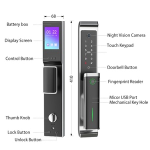 กลอนประตูลายนิ้วมือแบบดิจิตอล-GL-F6 - Product Image 5