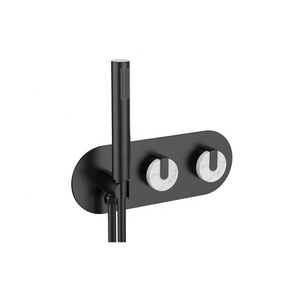 Ensemble de mitigeur de douche moderne mural OEM Luxe 2 fonctions laiton pierre marbre céramique noyau de valve comprend une pomme de douche - Product Image 6