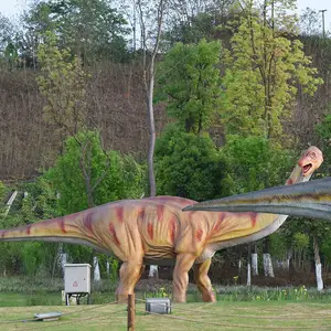 Estátua de dinossauro dino park animatronic, modelo elétrico