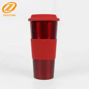 Hot selling BPA free stainless steel tomotree vacuum cup with silicone sleeve