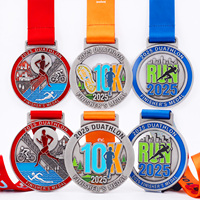 Médailles Métalliques Personnalisées d'Usine Professionnelle, Médailles de Sport en Alliage de Zinc 3D, Médailles de Finisseur pour Course de Marathon, Cadeau Personnalisé