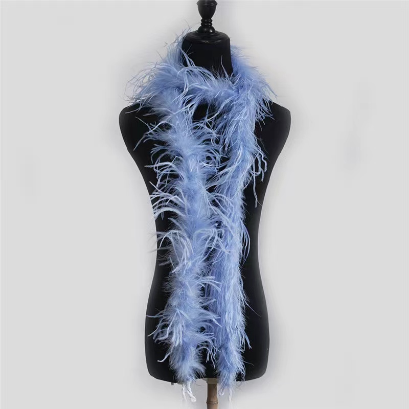 Новый стиль OEM, шарфы с перьями, вечерний шейный платок, модный сексуальный женский платок на заказ, оптом, отделка страусиными перьями