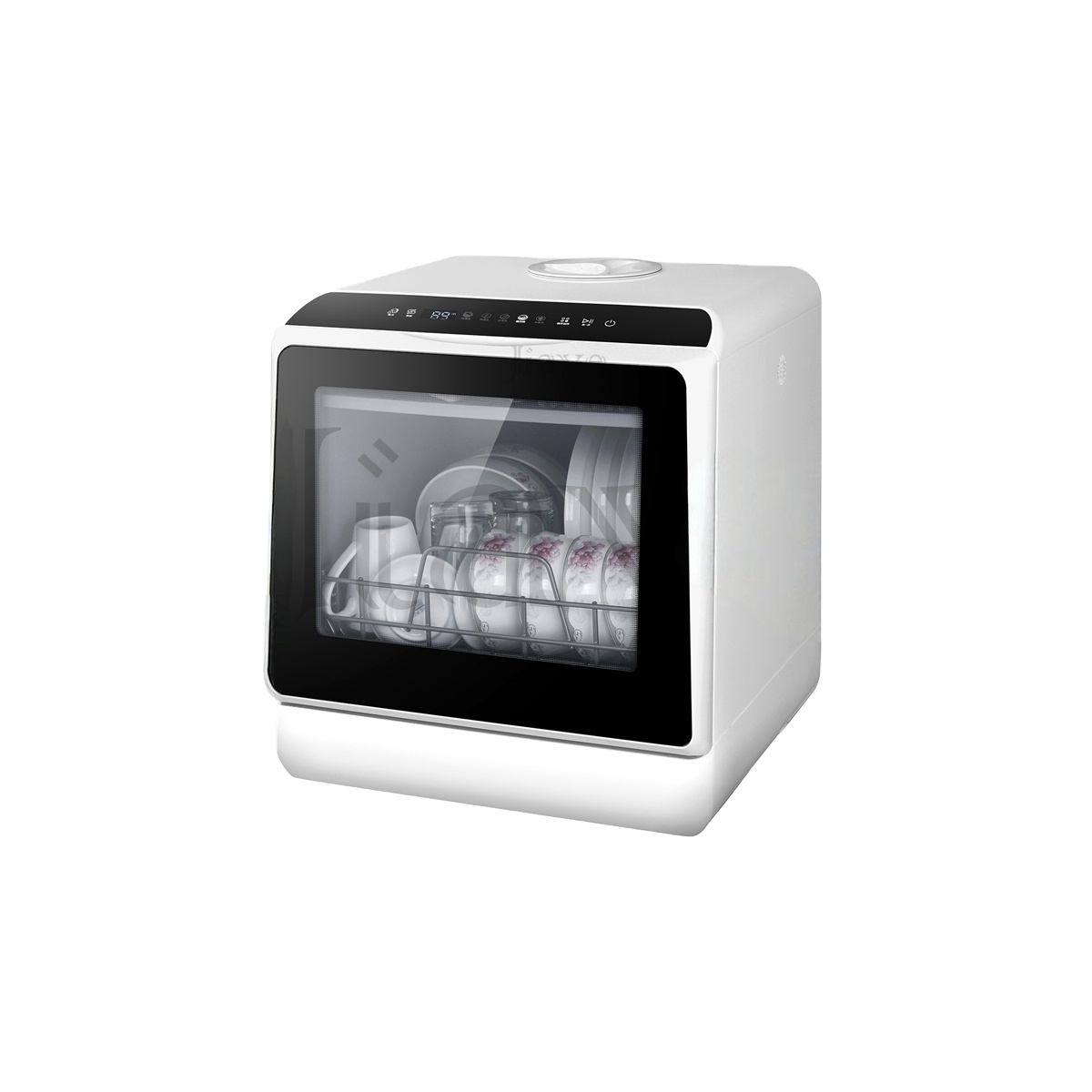Space-saving Desktop Dishwasher, Smart Multifunctional, 5 Modes, Perfect for Small Home Kitchens.