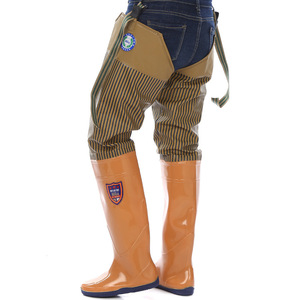Pantalon de pêche en plastique de haute qualité demi-longueur, bottes de pataugeoire, équipement de pluie, OEM ODM, pour agriculture - Product Image 4