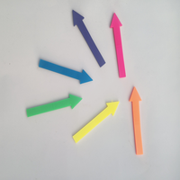 Onglets d'indexation transparents PET Slim Arrow, réinscriptibles et repositionnables pour le bureau et l'étude, 12*44mm, 20 feuilles * 6 blocs