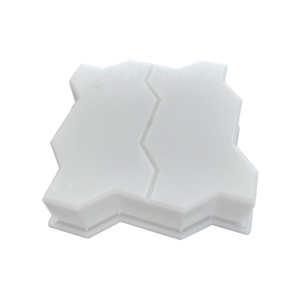 Moule en plastique pour carreaux de sol individuels simples à motif de briques pour allées de cour en forme de S double - Product Image 2