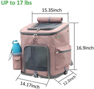 <span class=keywords><strong>Cat</strong></span> <span class=keywords><strong>Carrier</strong></span> Dog <span class=keywords><strong>Carrier</strong></span>, <span class=keywords><strong>Cat</strong></span> <span class=keywords><strong>Carrier</strong></span> Ba Lô Cho Chó Nhỏ Mèo, Ba Lô Thú Cưng Thoáng Khí Túi Đựng Mèo Để Đi Du Lịch Đi Bộ Đường Dài Cam - Product Image 2