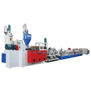 4 straps extruding together PET and PP Straps extruding drawing winding auto production line