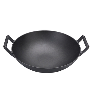 <span class=keywords><strong>Wok</strong></span> Tradicional <span class=keywords><strong>Chino</strong></span> de Hierro Fundido <span class=keywords><strong>Grande</strong></span>, Pre-Sazonado y Antiadherente, en Venta - Product Image 3