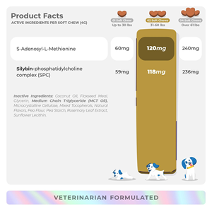 Supplément de pâte naturelle pour chien-SAMe & Silybine Huile de poisson Calcium & Vitamine E pour un soutien immunitaire et une absorption rapide et sûre - Product Image 5
