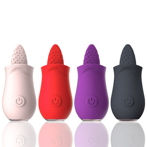 Tongue Licking <b>Vibrator</b> for Female Masturbation 10-Frequency <b>Vibration</b> USB Charging Swing Massage Stick-Adult Products Wholesale - Product Image 2