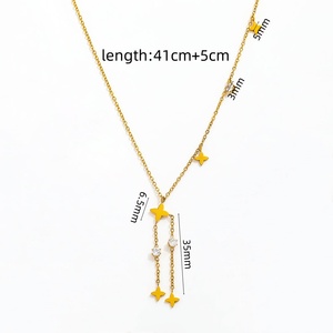 Fenny 18K PVD placcato impermeabile semplice moda Bellflower nappa sonaglio collana <span class=keywords><strong>pendente</strong></span> per le donne in acciaio inox all'ingrosso - Product Image 2